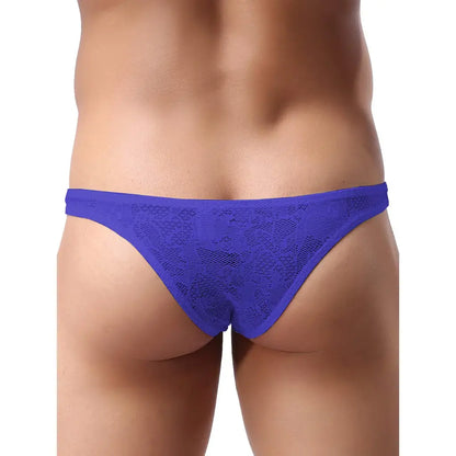 Men's Lycra Lace Free Size Brief Underwear - Black, Red, Light Pink, White
