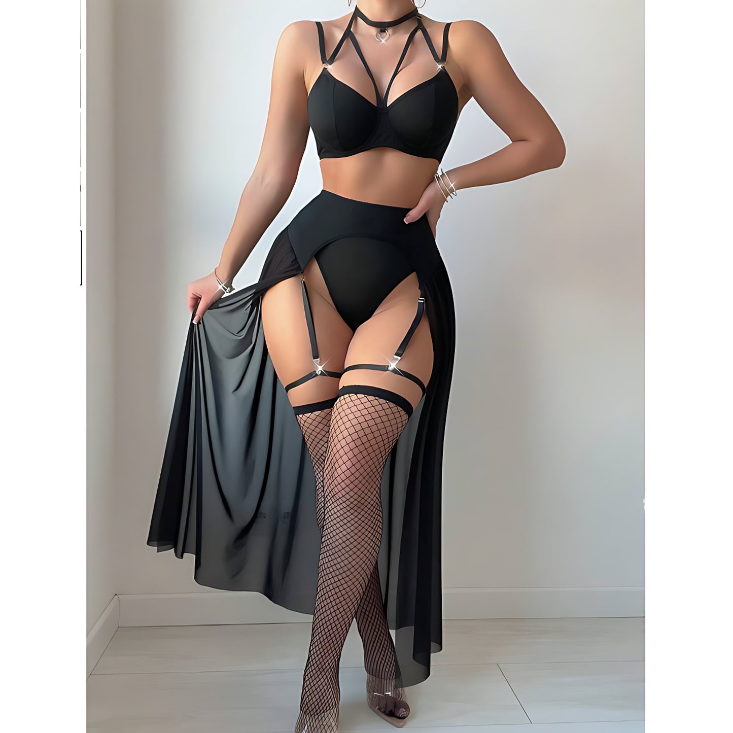 Sheer Enchantment Long Babydoll