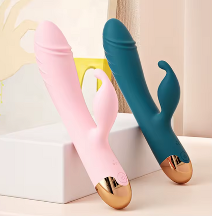 Luv Wave Silicone Vibrator – Rotating Massager with Multiple Stimulation Modes
