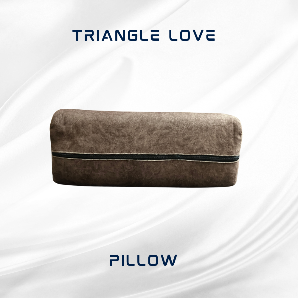 Stylish Brown Triangle Love Making Pillow