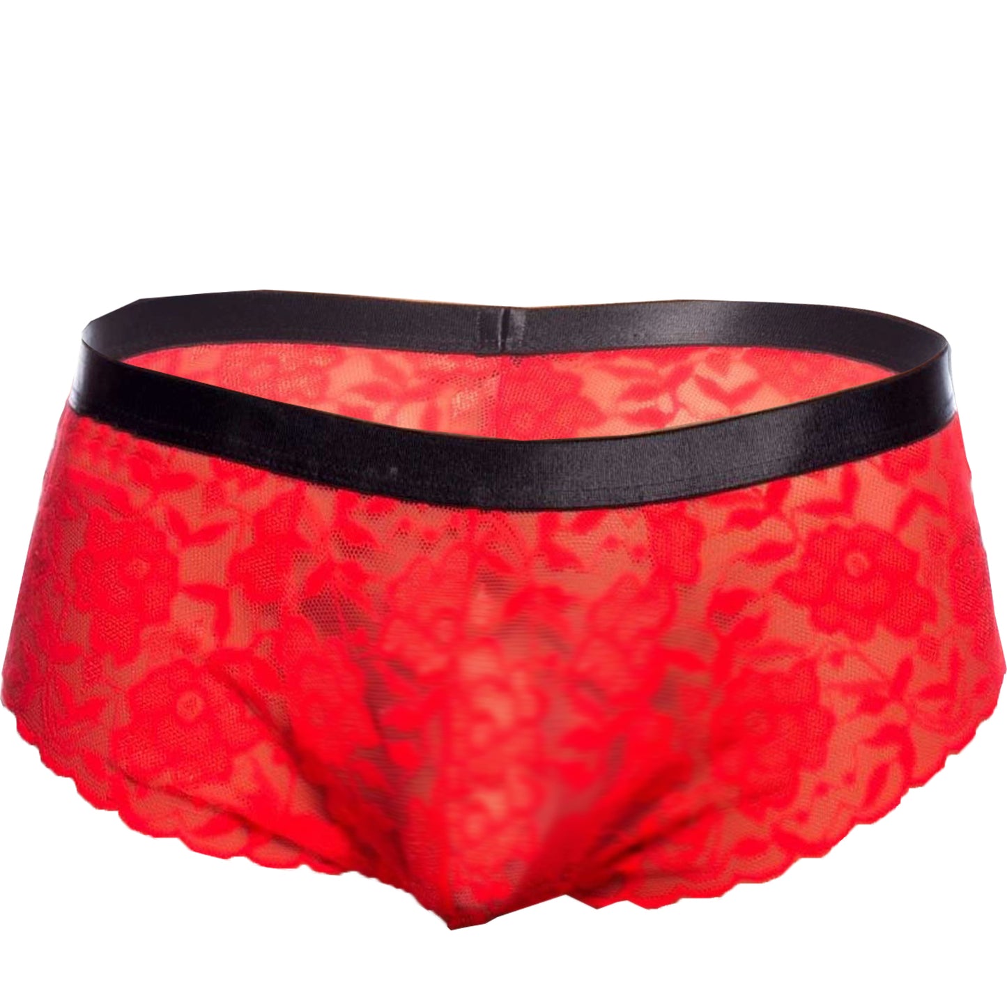 Men's Lycra Lace Free Size Boxer Underwear - Black, Red, Royal Pink