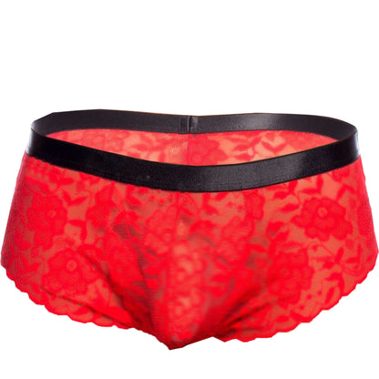 Men's Lycra Lace Free Size Boxer Underwear - Black, Red, Royal Pink