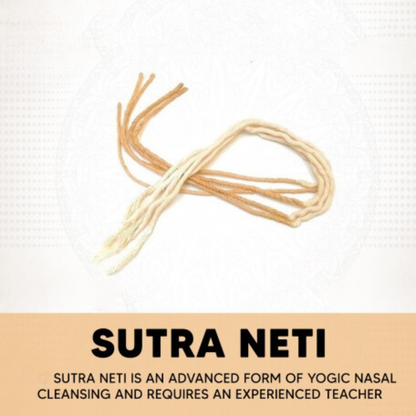 Cotton Sutra Neti (With Wax) ( Set of 10) - For Nasal Cleansing