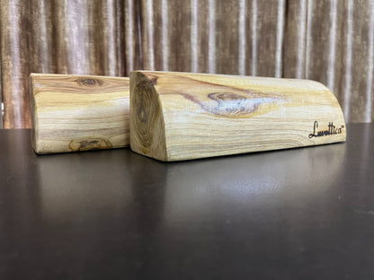Quarter Round Wooden Yoga Block Set of 2