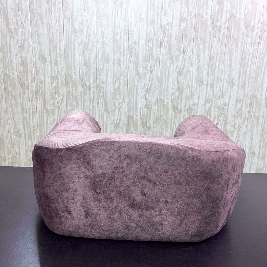 Luvottica Brown Fabric Dhyanam Seat - Meditation Seat- Yoga Cushion