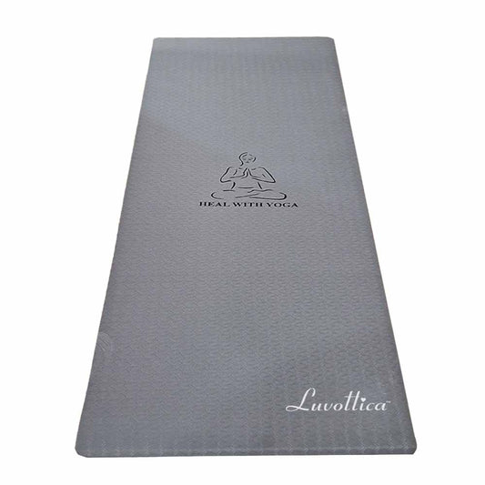 Premium TPE Yoga Mat, 24 x 72 Inch - Non-Slip, Eco-Friendly, Extra Thick (6mm)