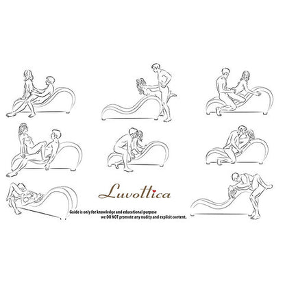 Ligneous Premium Leatherette Tantra Couch (Black) -Love couch-Tantra Couch - Premium Stylish Couch – Designer Curve Sofa for Stability and Comfort | Luvottica