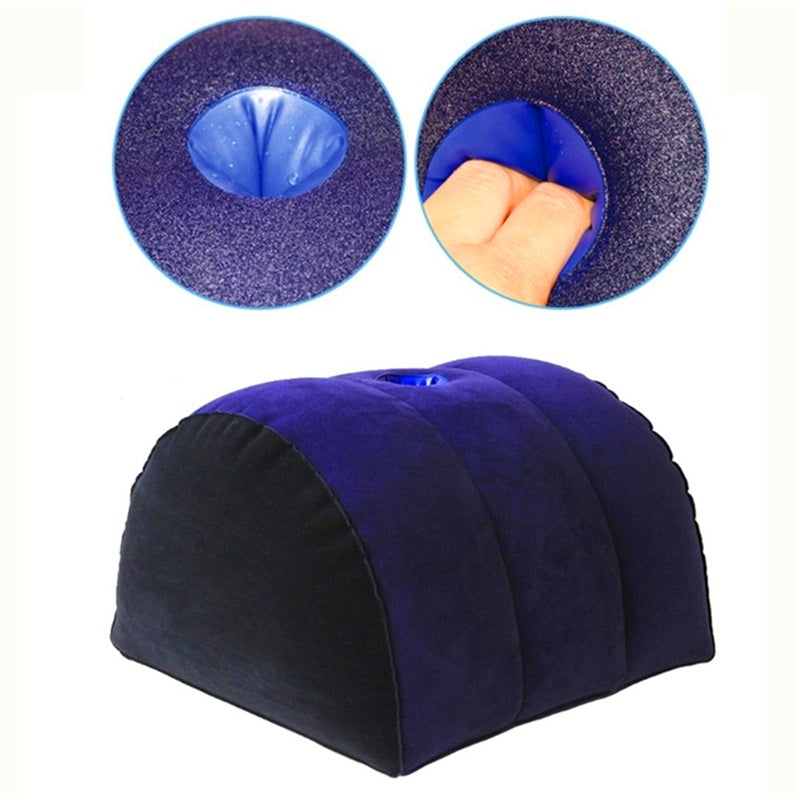Half Moon Inflatable Pillow with Toy Mount