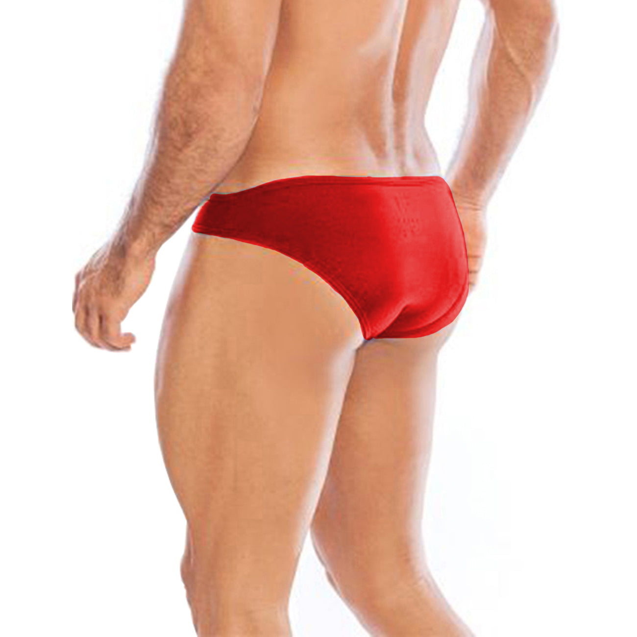 Men's Black and Red Microfiber  Brief Underwear