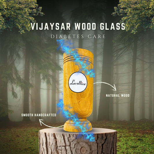 Vijaysar Wood Glass – Natural Ayurvedic Remedy for Diabetes Care
