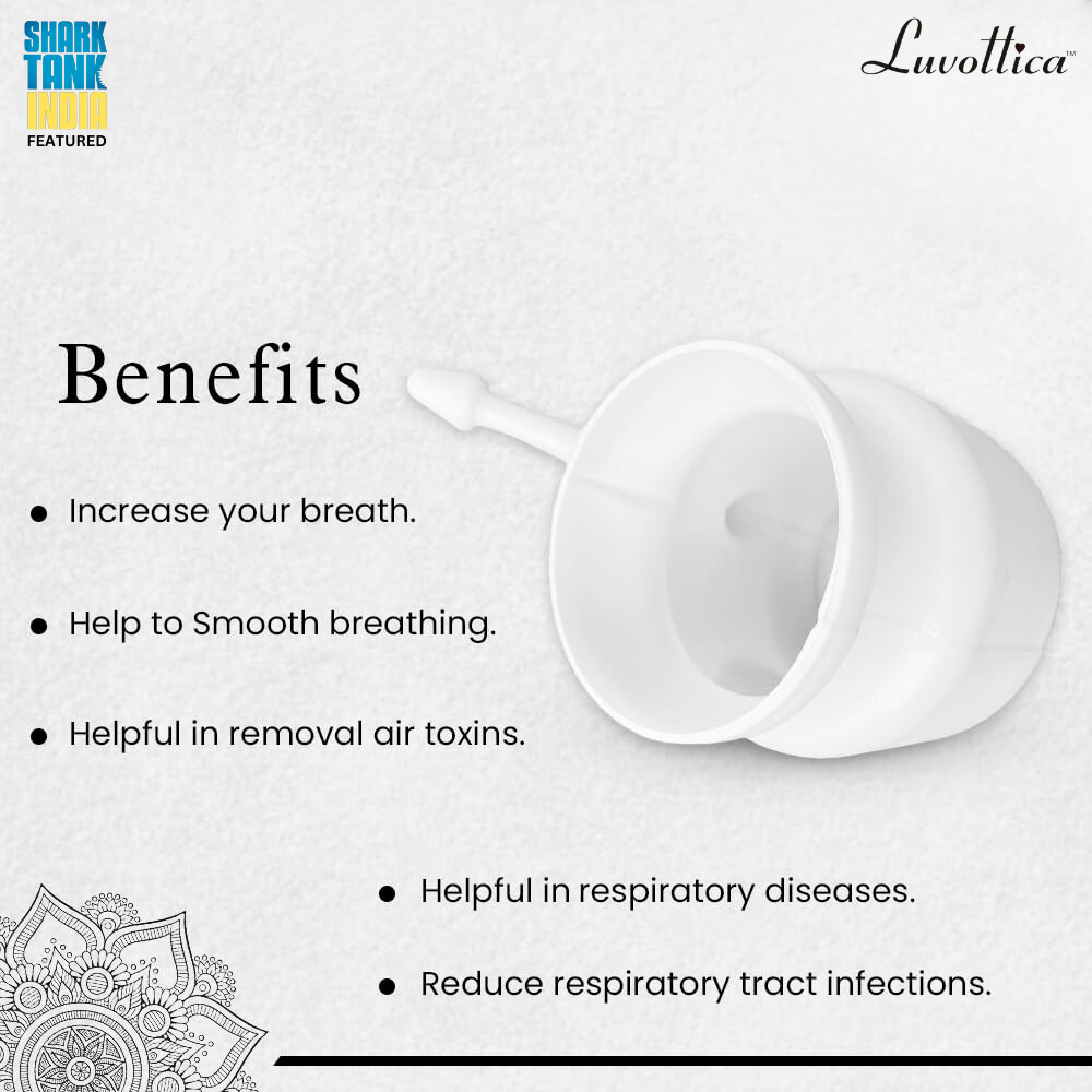Jal Neti Pot for Sinus, Nose Irrigation and Cleaning | Plastic | Set of 2 Pcs
