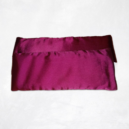 Yoga Eye Pillow, enriched with Lavender & Flax Seeds |  Silk Fabric