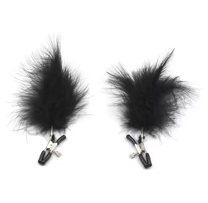 Feather Teaser Tickler for Couples – Soft Black Feather Sensory Play