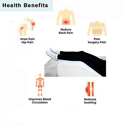 Leg Support Wedge Pillow for Sleeping, Helps in Elevating Head Neck Leg & Knee