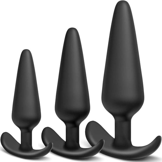 Luv T Premium Body Safe Silicone Intimate Plug,  Set of 3