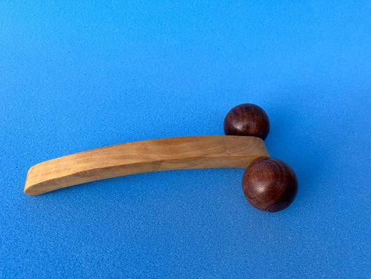 Wooden Massager with Two Balls (Large Size) – Deep Tissue Relief & Relaxation