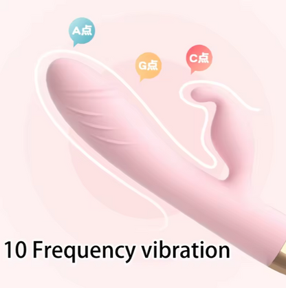 Luv Wave Silicone Vibrator – Rotating Massager with Multiple Stimulation Modes