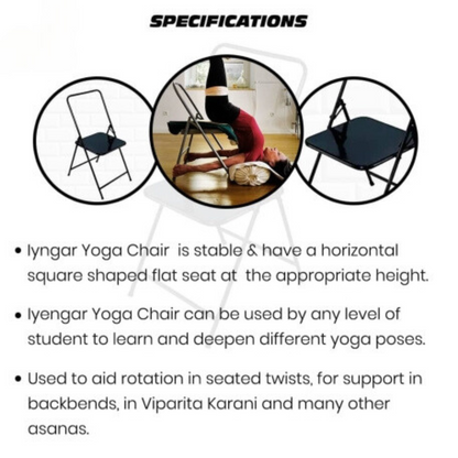 Yoga Chair For Inversion Yoga Poses (Without Cushion)