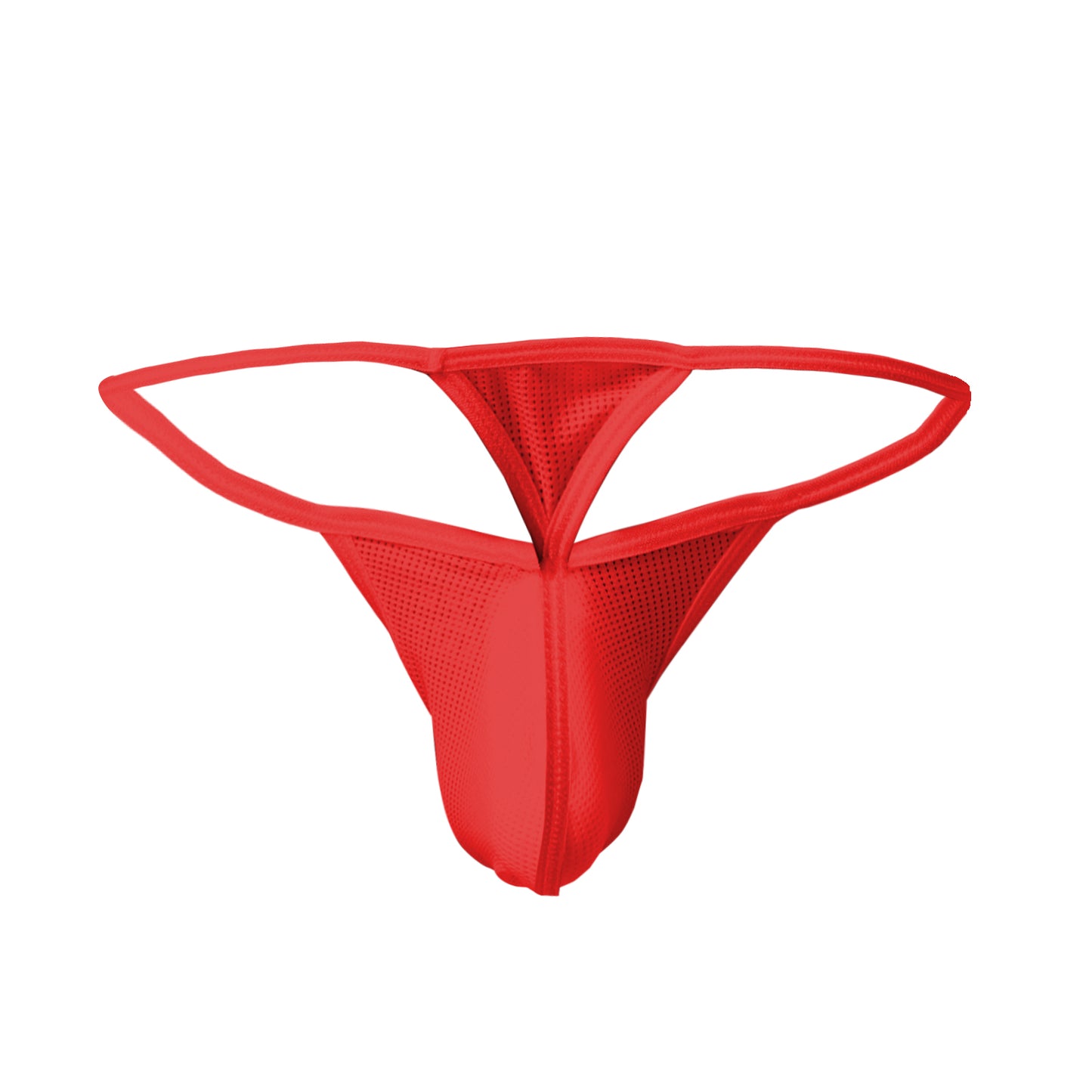 Men's Power Net Free Size Thong Underwear - Red, Light Blue, Light Pink