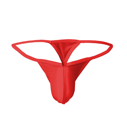 Men's Power Net Free Size Thong Underwear - Red, Light Blue, Light Pink
