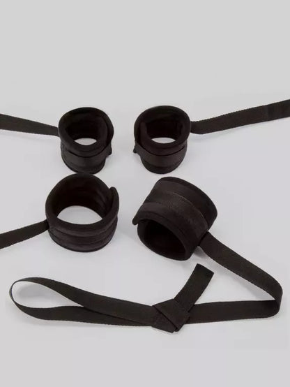 Satin Bed Restraint kit For Couples Roleplay