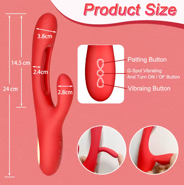 Luv Flap Silicone Vibrator – Dual Motion Massager