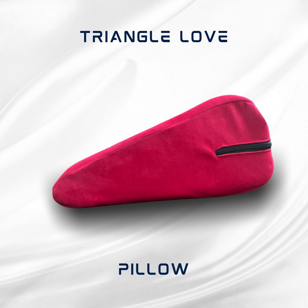 Striking Red Triangle Love Pillow