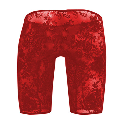 Men's Power Net + Lace Fabric Boxer Underwear