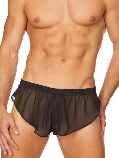 Men's Black Power Net Free Size Boxer Underwear