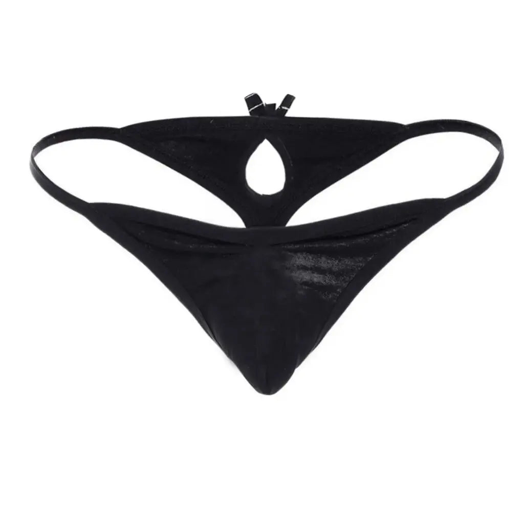Men's Red and Royal Blue Microfiber Thong Underwear