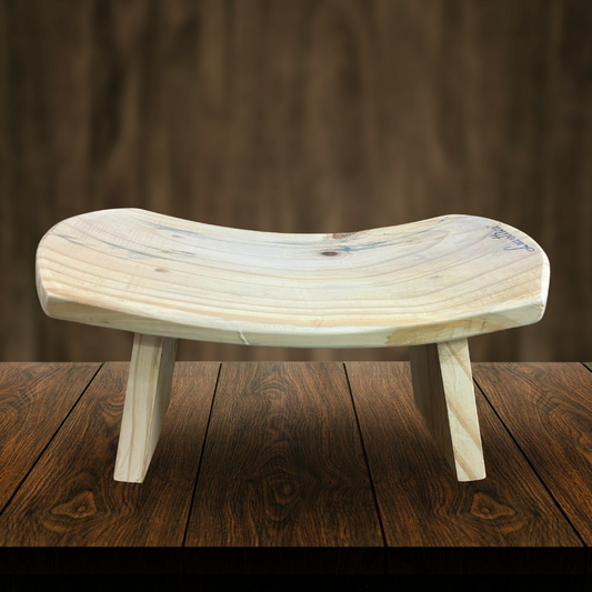 Meditation Wooden Stool provides steady & firm support