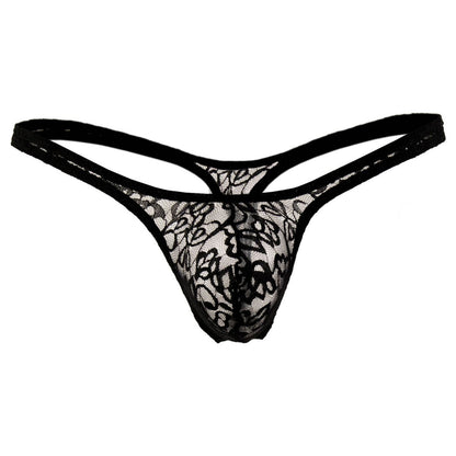 Lace Fabric Free Size Thong Underwear (Black & White) – Elegant & Comfortable"