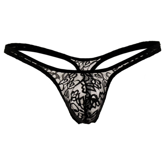 Lace Fabric Free Size Thong Underwear (Black & White) – Elegant & Comfortable"