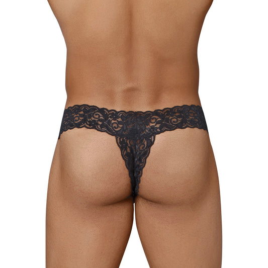 Men's Lycra Lace Free Size Thong Underwear