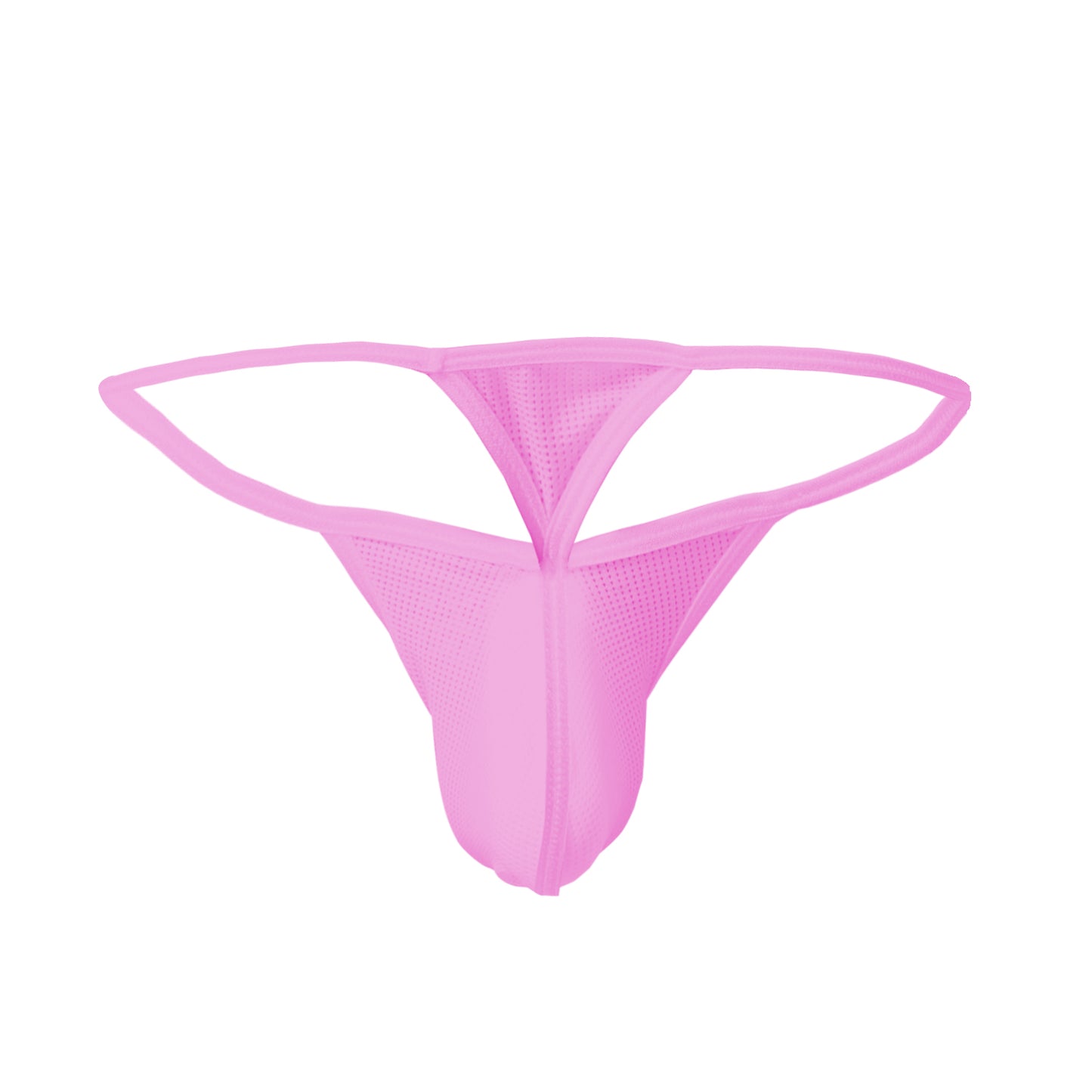 Men's Power Net Free Size Thong Underwear - Red, Light Blue, Light Pink