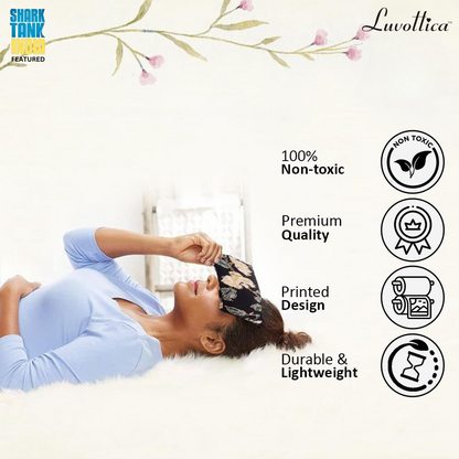 Yoga Eye Pillow, enriched with Lavender & Flax Seeds | Pure Linen Fabric