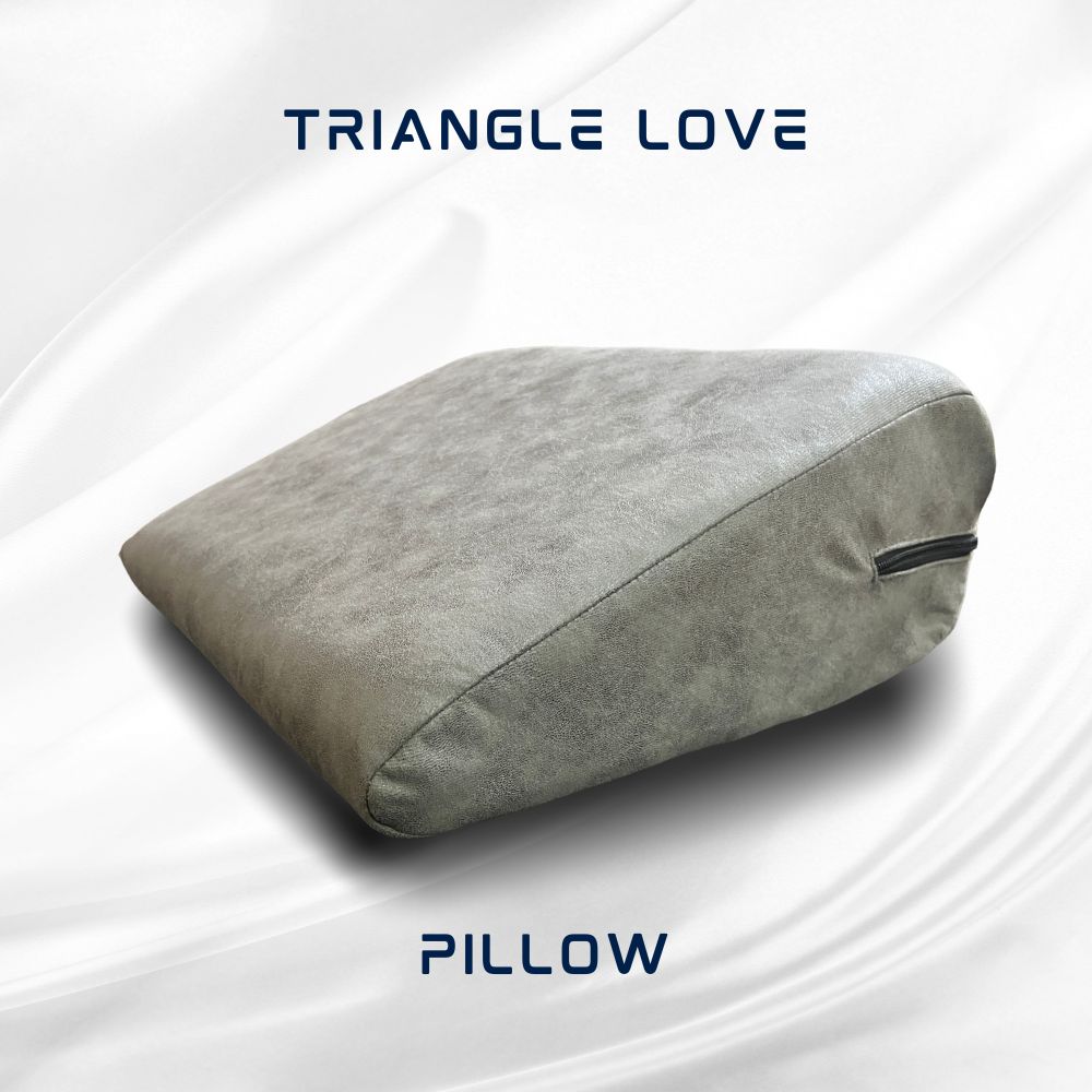 Stylish Grey Triangle Love Pillow