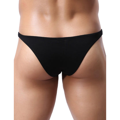 Men's Black and Red Microfiber  Brief Underwear