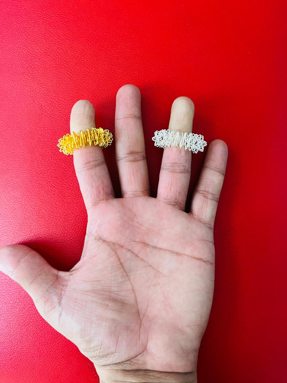 Luvottica Acupressure Rings | Natural Relief for Stress & Tension Set of 5