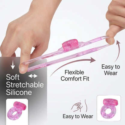 Vibrating Ring for Couples Stretchable with Bullet Vibrator