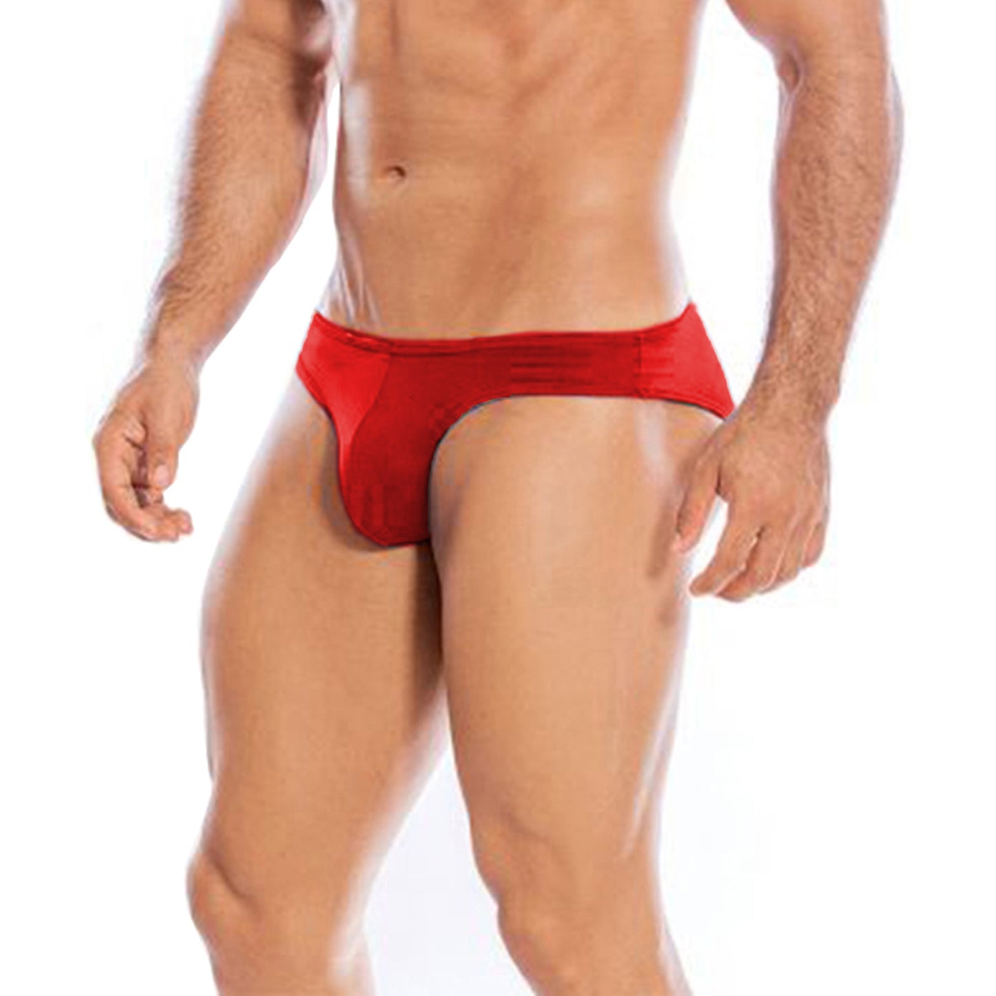 Men's Black and Red Microfiber  Brief Underwear