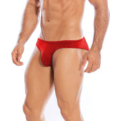 Men's Black and Red Microfiber  Brief Underwear