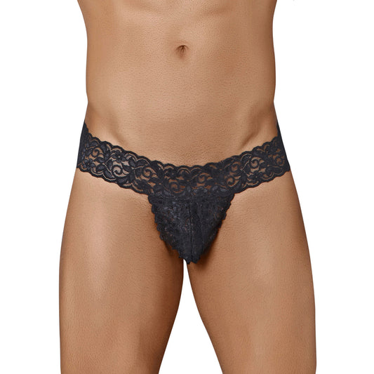 Men's Lycra Lace Free Size Thong Underwear