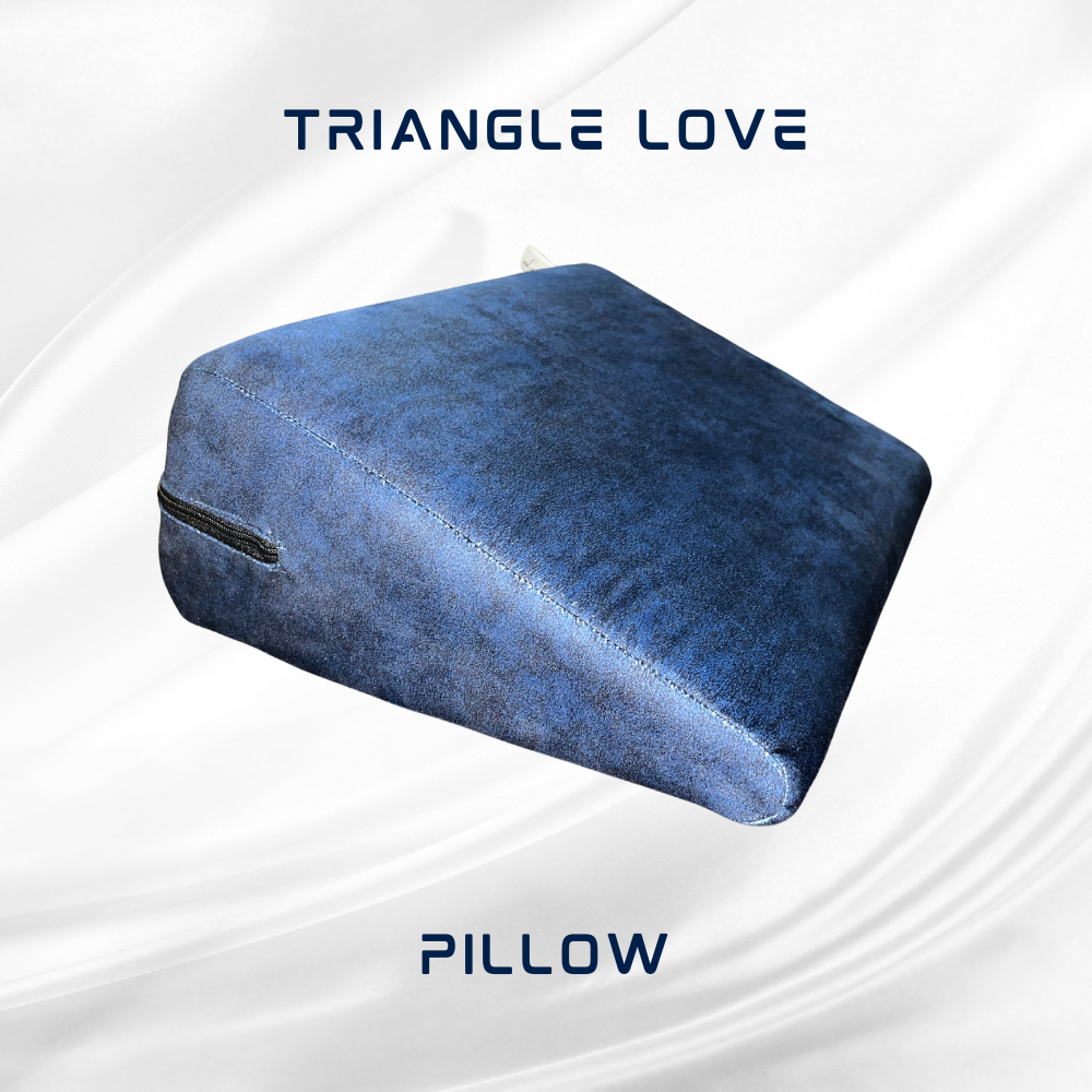 Stylish Blue Triangle Love Making Pillow