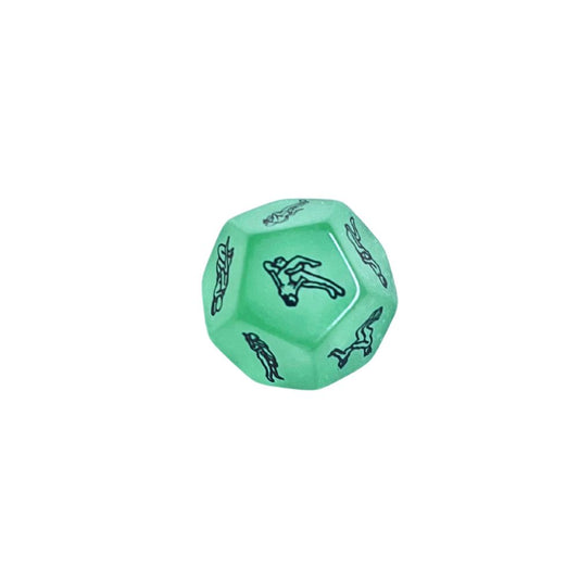 Night Luminous 12-Sided Exotic Love Dice – Glow in the Dark Position Game for Co