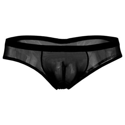 Men's Black and Red Power Net Brief Underwear