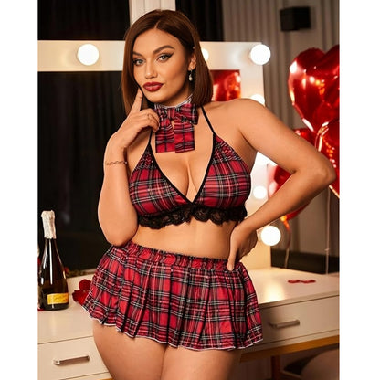 Playful Temptation Luvottica Babydoll Skirt Set