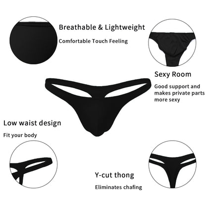 "Microfiber Free Size Thong Underwear – Vibrant Multicolor Comfort"
