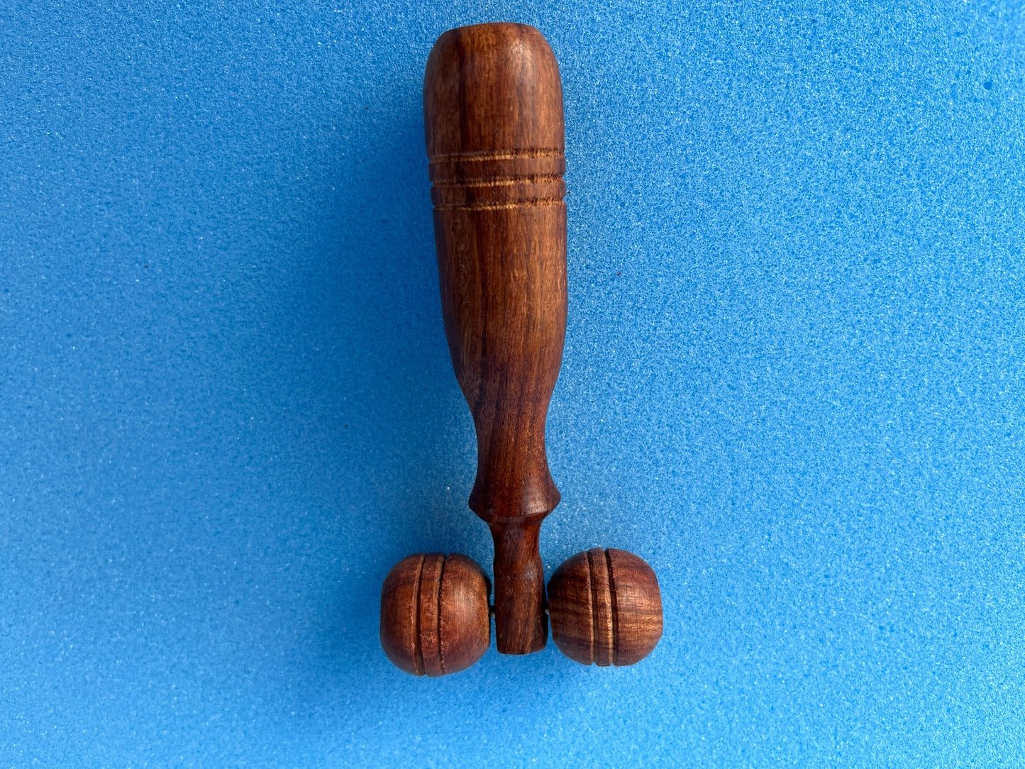 Wooden Acupressure Massager with Two Balls (Small Size) – Targeted Relief