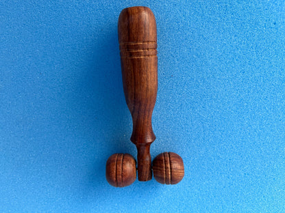 Wooden Acupressure Massager with Two Balls (Small Size) – Targeted Relief